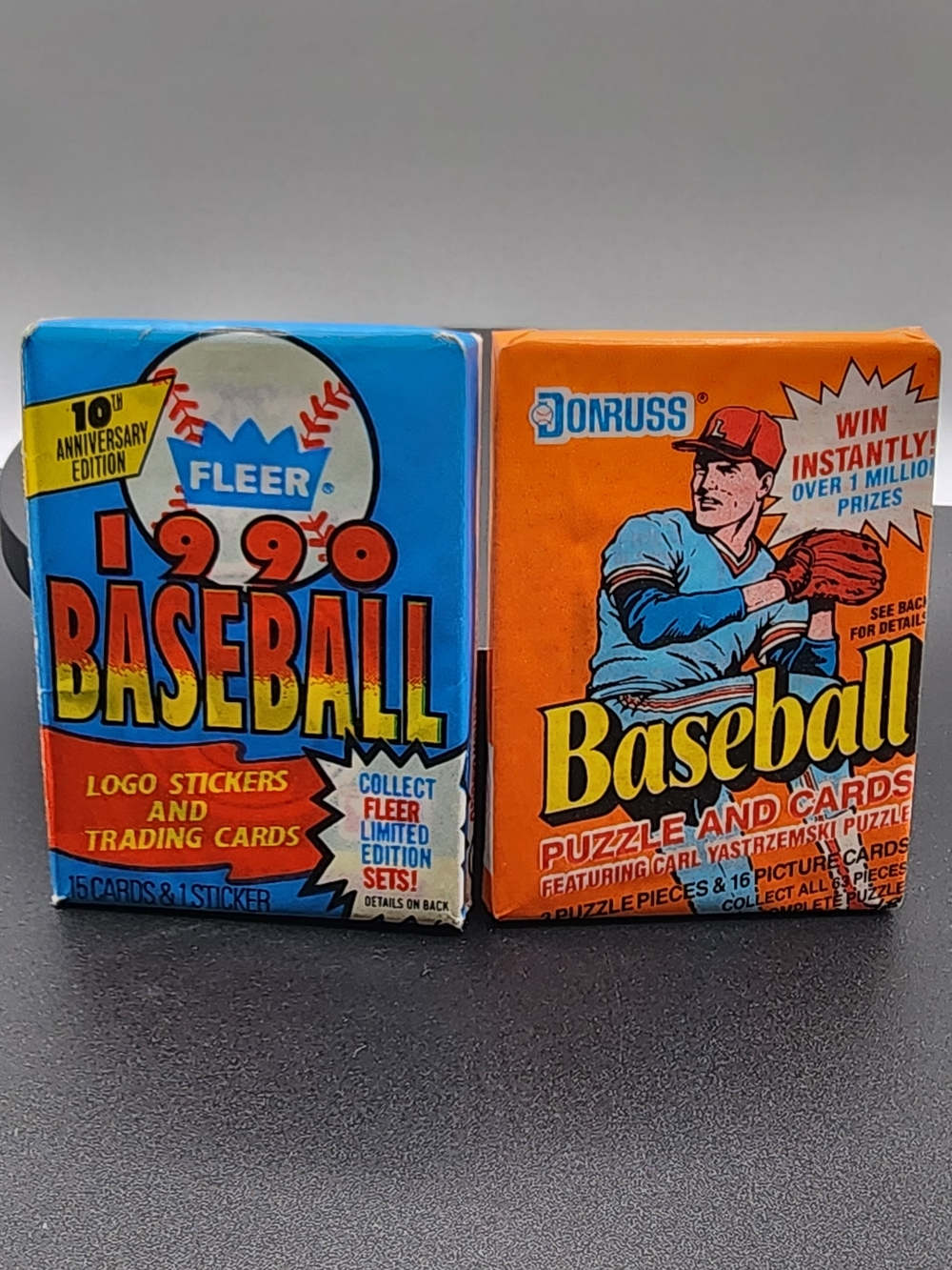 1990 Baseball Trading Card Pack - Blue